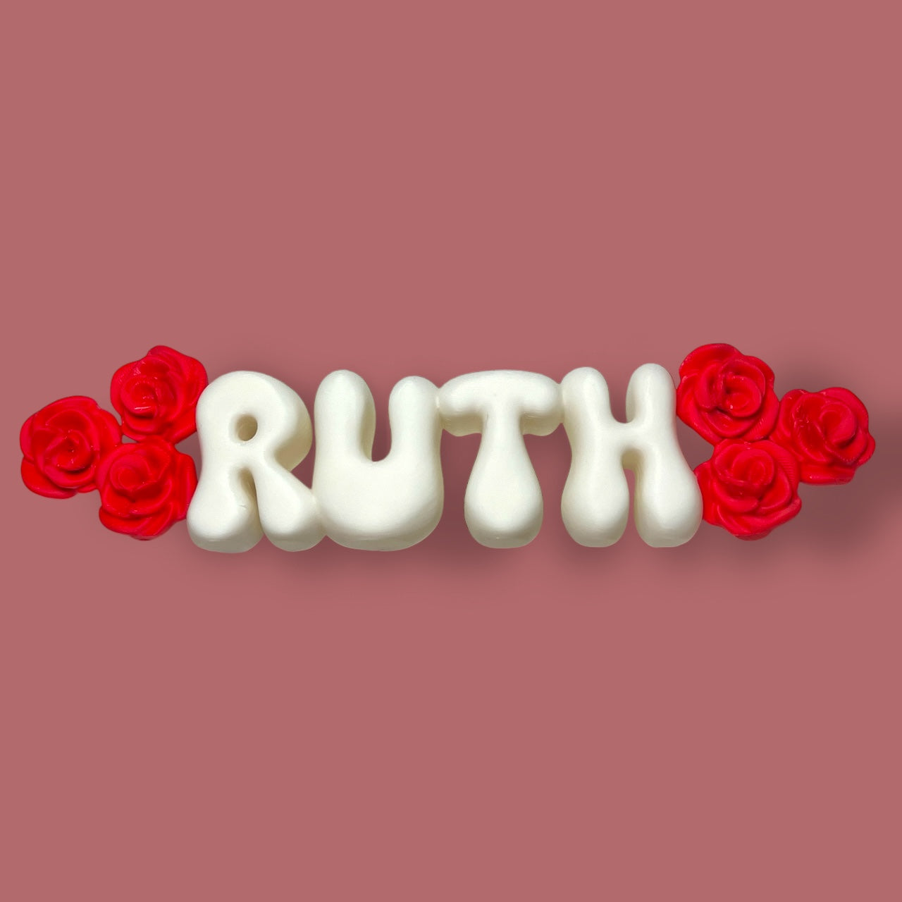 Custom Name with roses